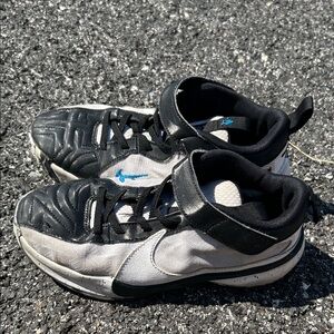 Nike Black, Gray and Blue Kids' Mid-Top Athletic Sneakers